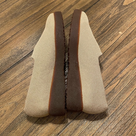 Robert Clergerie Loafer Slip On Beige Size 8 Stretchy Fabric Shoes Comfort Luxe - Picture 8 of 14